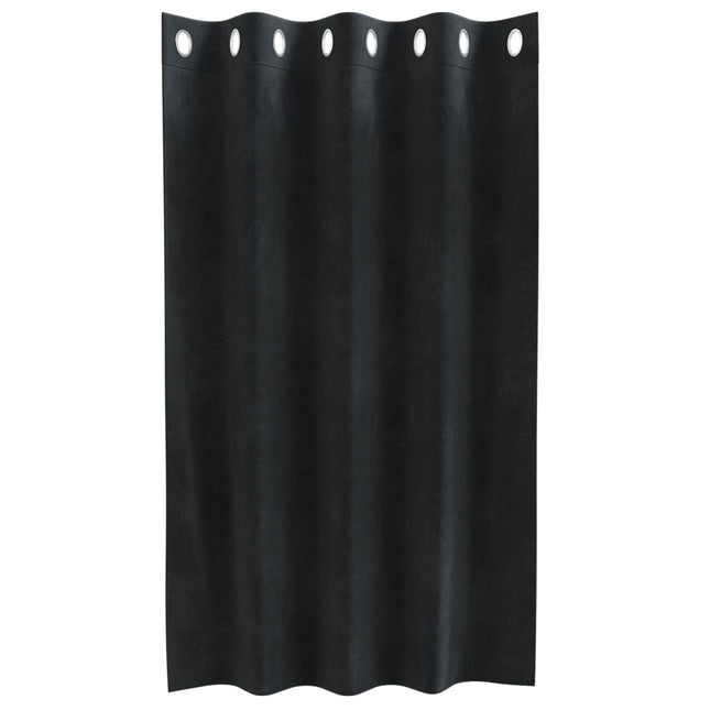 Tende Oscuranti vidaXL con Occhielli 2 pezzi in Velluto Nero