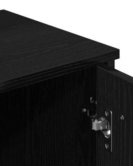 Tolette LED vidaXL in Rovere Nero - 86.5 x 35 x 136 cm