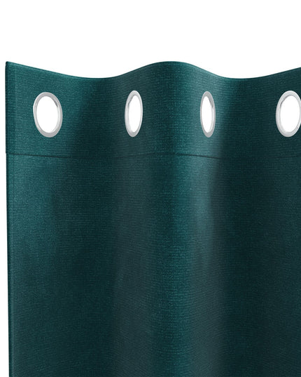 Tende oscuranti vidaXL con occhielli 2 pezzi Verde scuro in velluto