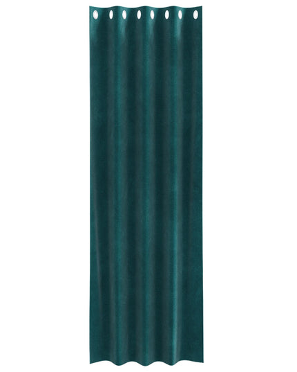 Tende oscuranti vidaXL con occhielli 2 pezzi Verde scuro in velluto
