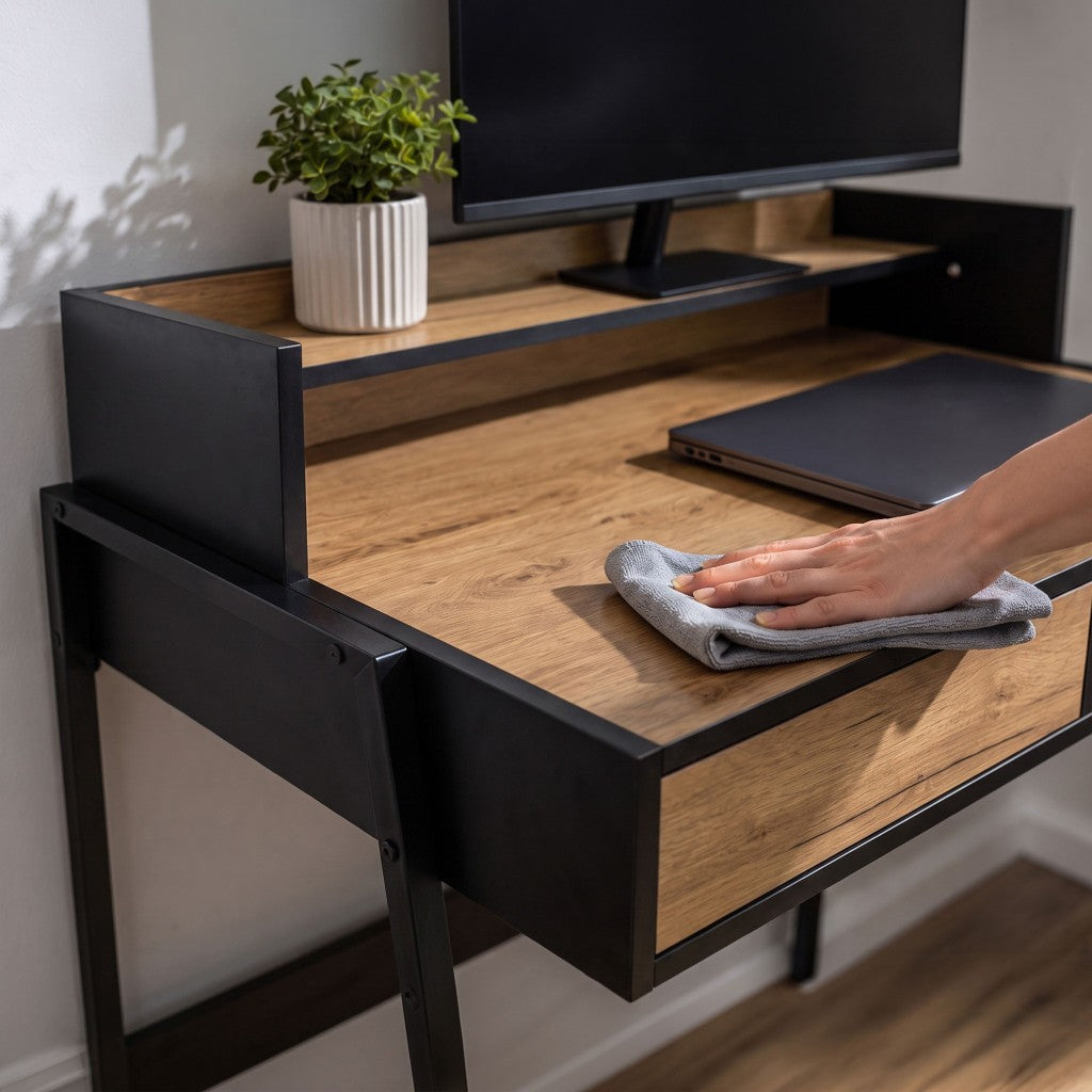 Scrivania Industriale Linea 78 cm 2 Cassetti – Sonoma