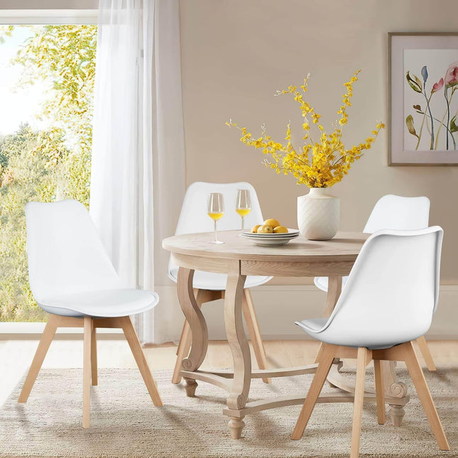 Dining Chairs Set of 4 Mid-Century Modern Dinning Chairs - Purified HB