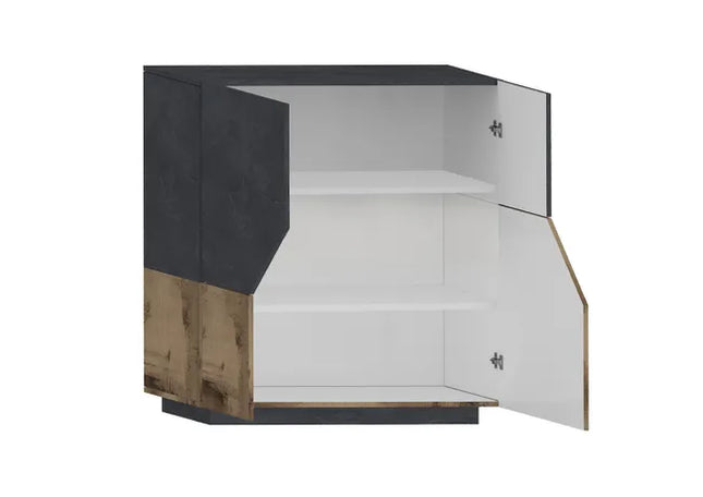 Credenza ALIEN alta da 100 cm - Report / Acero Pereira