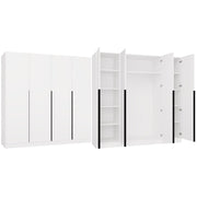 Armadio Nobile 4 Ante – Bianco 200x57x200 cm