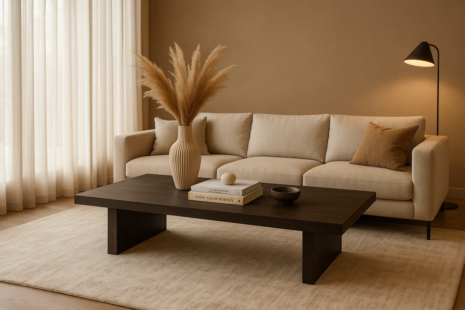 Modern Living Room with Lancester Table