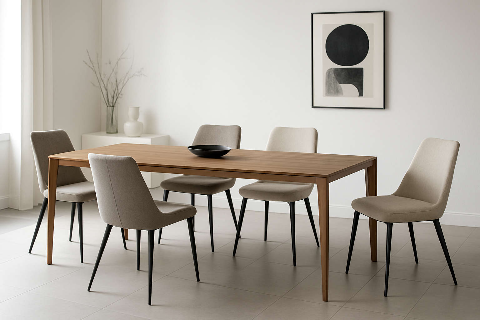 Set di tavolo da pranzo moderno